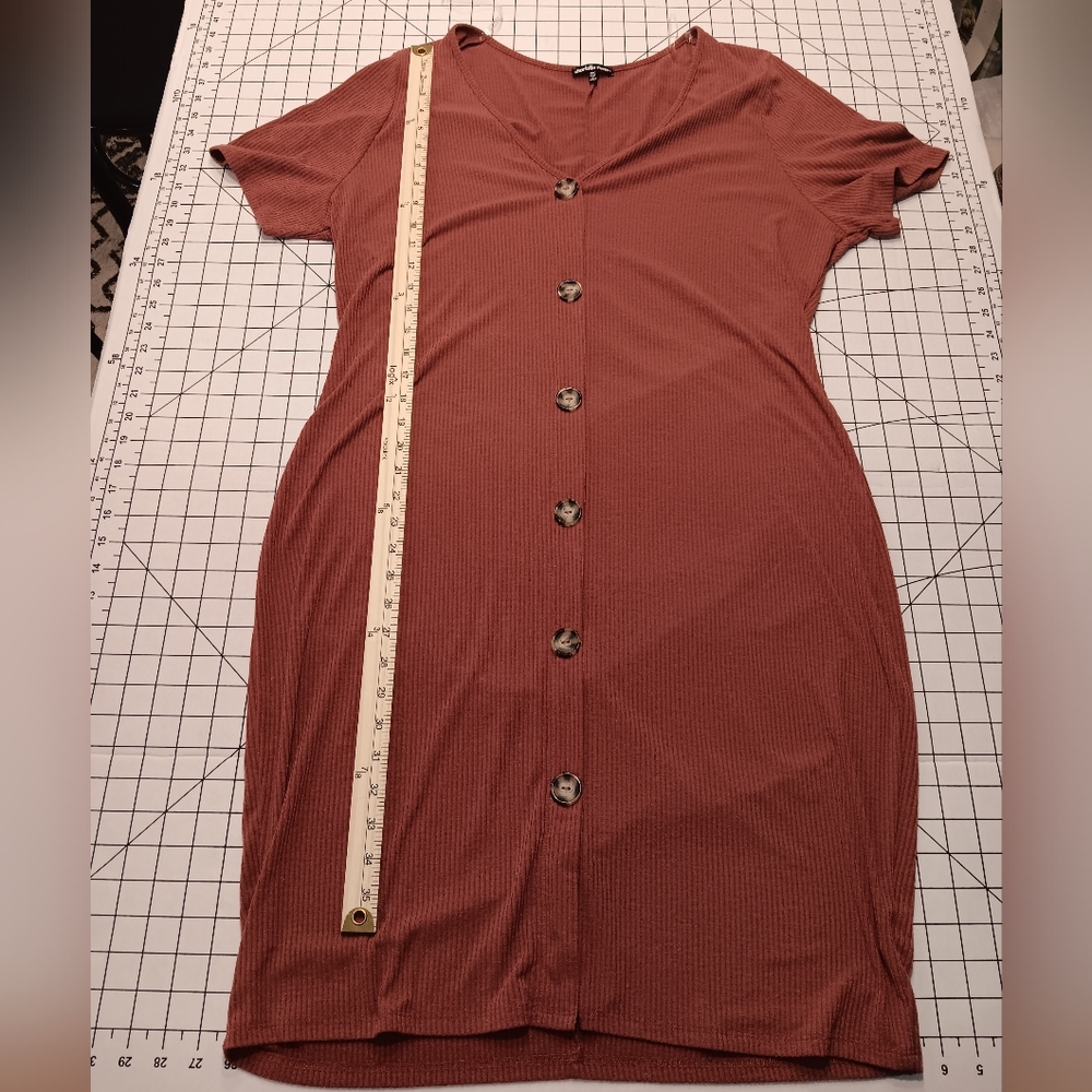 Charlotte Russe+ Dress, Size- 2X, Rust Orange Color, Great Condition